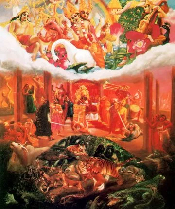 Bhagavad-Gītā 14.14-15